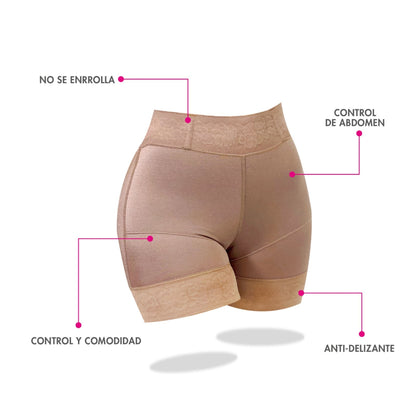 617 |Faja Short torso medio Levanta Cola Varillas 5cm en Cintura