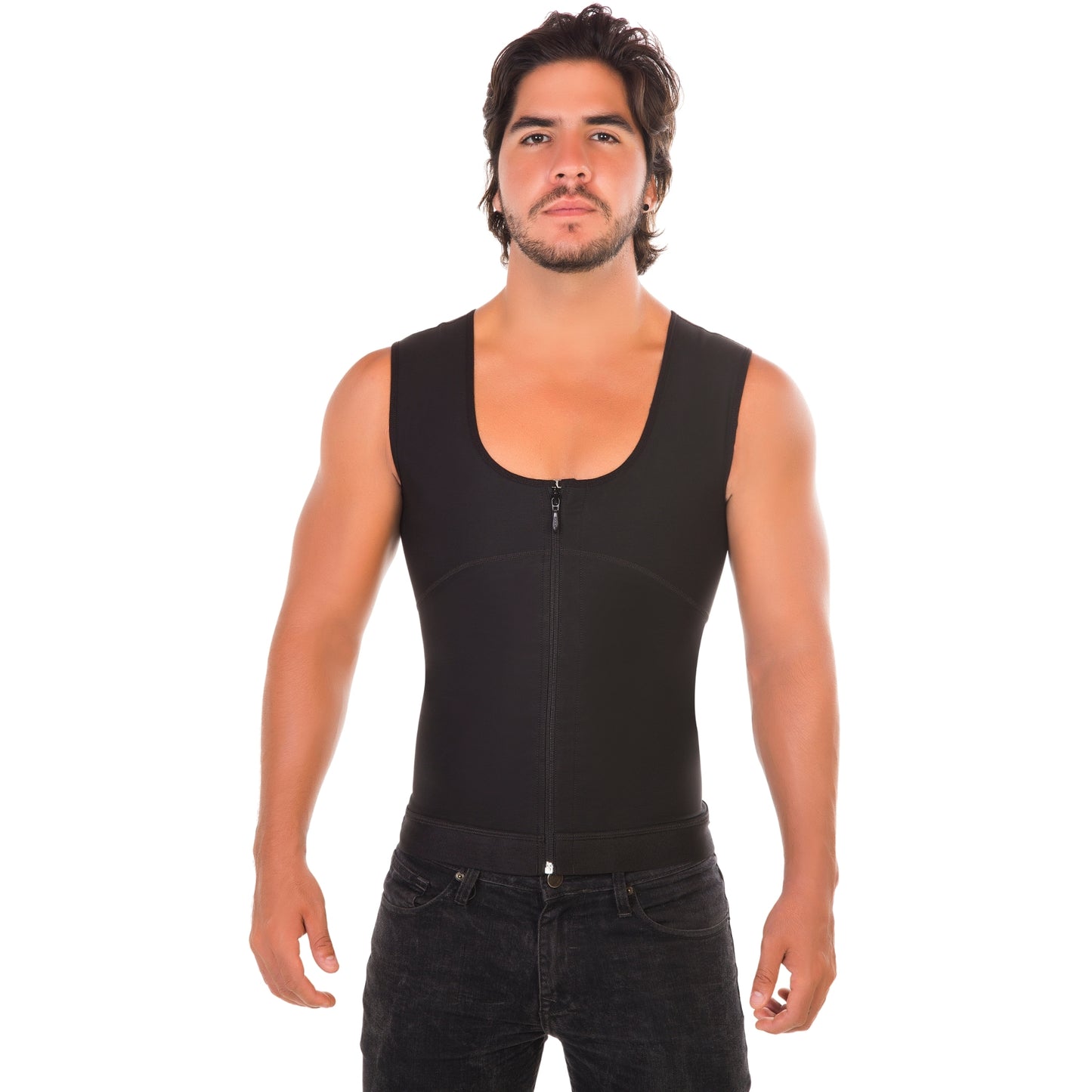 703 | Men's vest faja with front closure High Compression